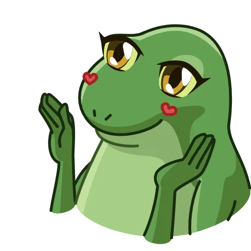 🥰 Стикер «Concerned Froge» для Telegram