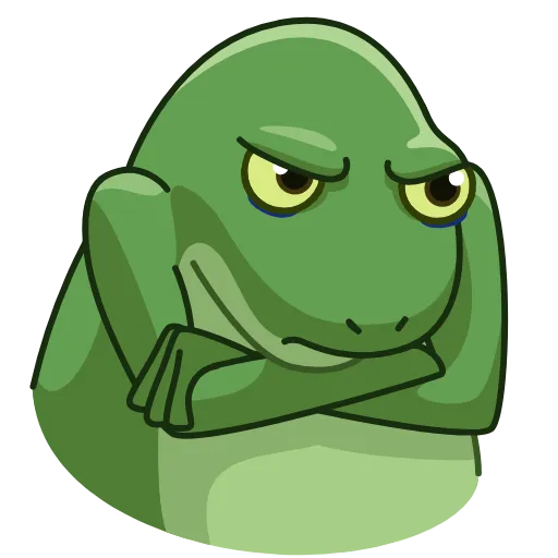 😤 Эмодзи «Concerned Froge Emoji» для Telegram