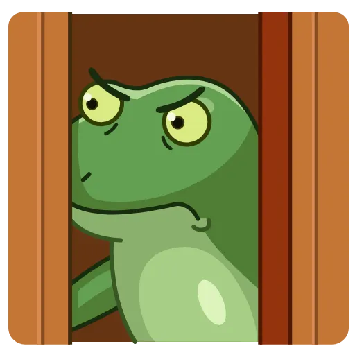 😐 Эмодзи «Concerned Froge Emoji» для Telegram