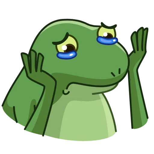 😭 Эмодзи «Concerned Froge Emoji» для Telegram