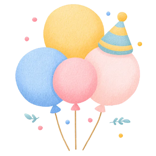 🎈 Стикер «HAPPY BIRTHDAY» для Telegram