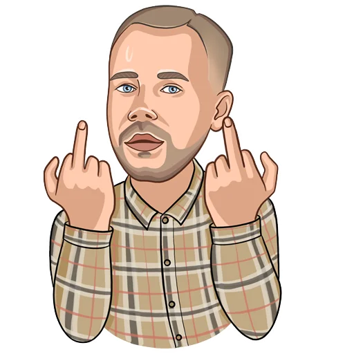🖕 Стикер «connect 24 space» для Telegram