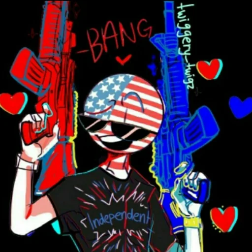 🔫 Стикер «Contryhumans» для Telegram