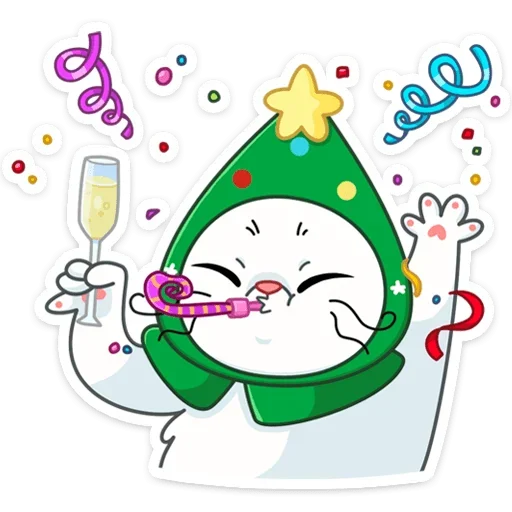 🥳 Стикер «Куки» для Telegram