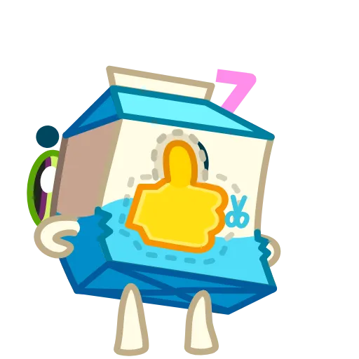 👍 Стикер «Cookie and Milky» для Telegram