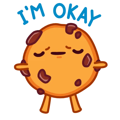 😐 Стикер «Cookie and Milky» для Telegram