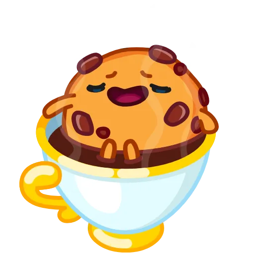 ☕️ Стикер «Cookie and Milky» для Telegram
