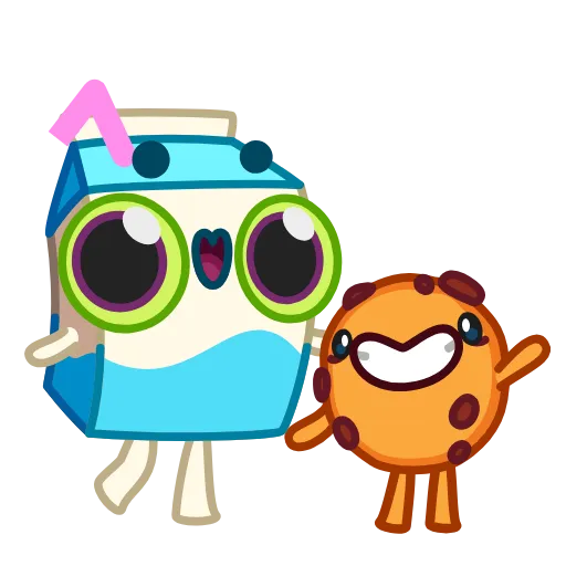 📸 Стикер «Cookie and Milky» для Telegram