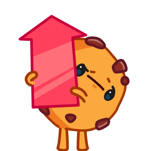 👆 Стикер «Cookie and Milky» для Telegram