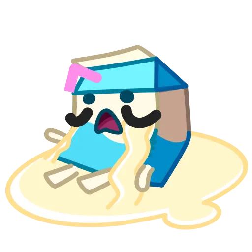 😭 Стикер «Cookie and Milky» для Telegram