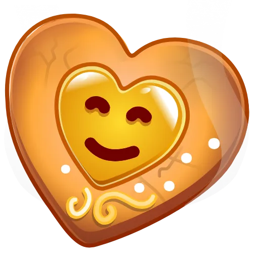 🎁 Эмодзи «Cookie Heart >» для Telegram