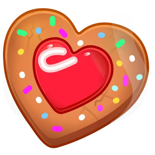 🎁 Эмодзи «Cookie Heart >» для Telegram