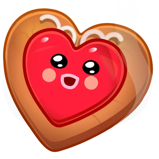 🎁 Эмодзи «Cookie Heart >» для Telegram