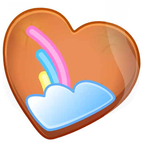 🎁 Эмодзи «Cookie Heart >» для Telegram