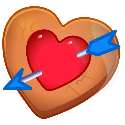 🎁 Эмодзи «Cookie Heart >» для Telegram