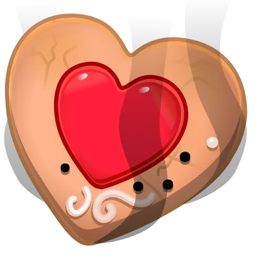 🎁 Эмодзи «Cookie Heart >» для Telegram