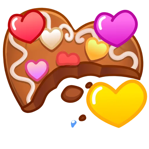 🎁 Эмодзи «Cookie Heart >» для Telegram