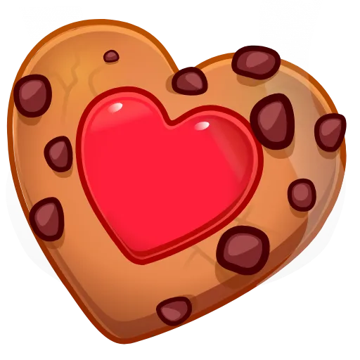🎁 Эмодзи «Cookie Heart >» для Telegram