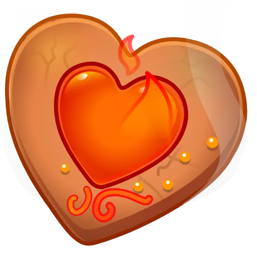 🎁 Эмодзи «Cookie Heart >» для Telegram
