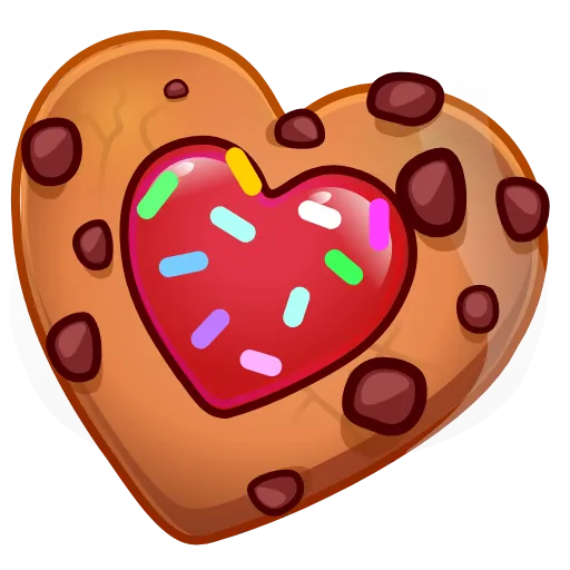 🎁 Эмодзи «Cookie Heart >» для Telegram