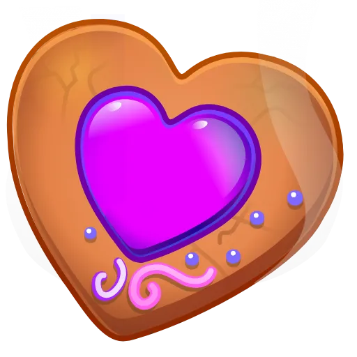🎁 Эмодзи «Cookie Heart >» для Telegram