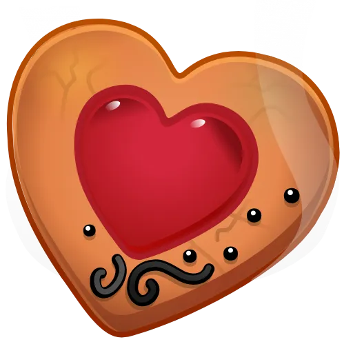🍪 Эмодзи «Cookie Heart» для Telegram