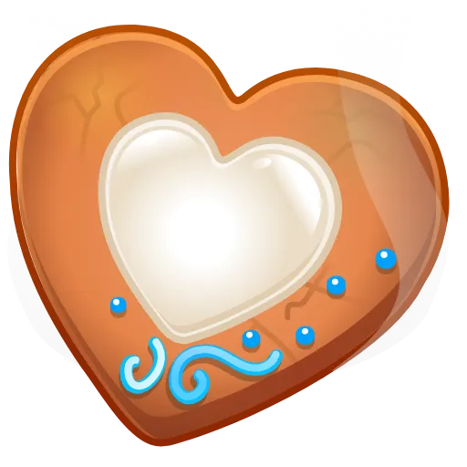🍪 Эмодзи «Cookie Heart» для Telegram