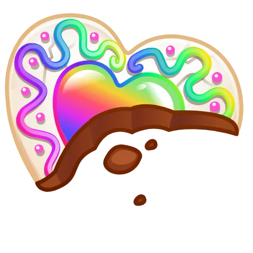 🍪 Эмодзи «Cookie Heart» для Telegram