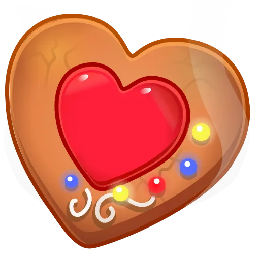 🍪 Эмодзи «Cookie Heart» для Telegram