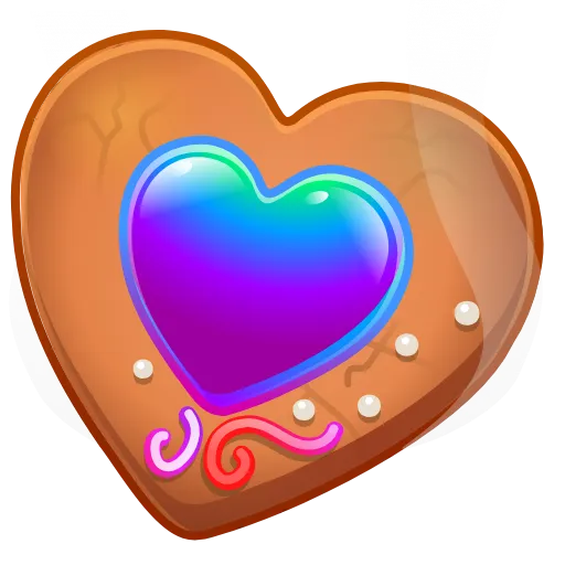 🍪 Эмодзи «Cookie Heart» для Telegram