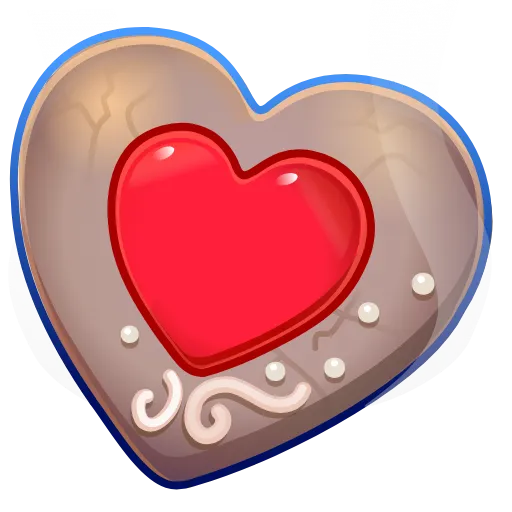 🍪 Эмодзи «Cookie Heart» для Telegram
