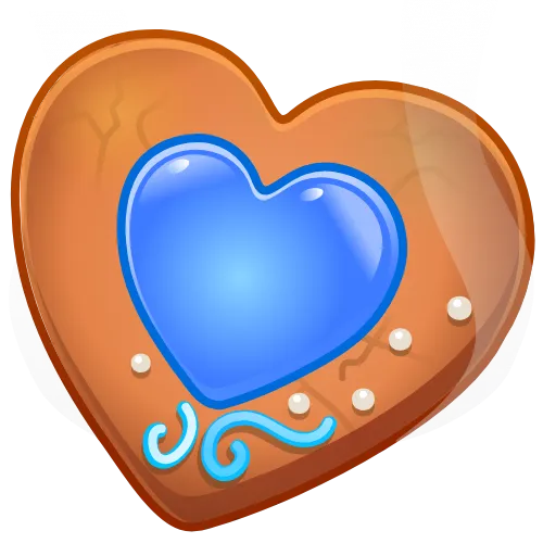 🍪 Эмодзи «Cookie Heart» для Telegram