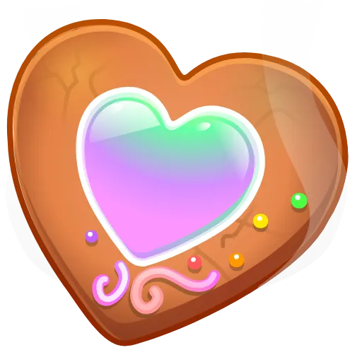 🍪 Эмодзи «Cookie Heart» для Telegram