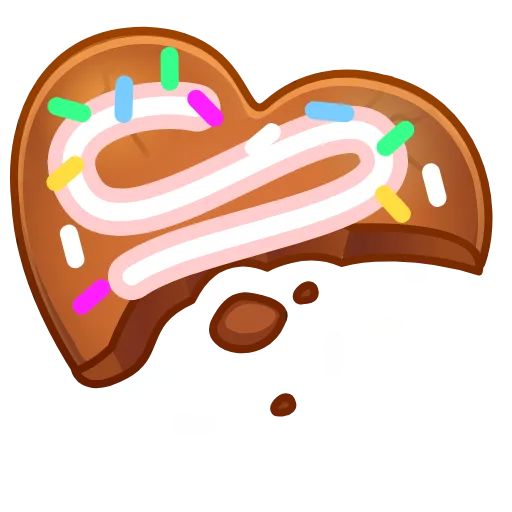 🍪 Эмодзи «Cookie Heart» для Telegram