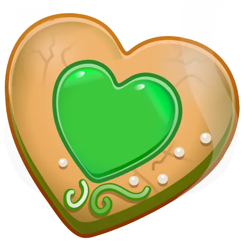 🍪 Эмодзи «Cookie Heart» для Telegram