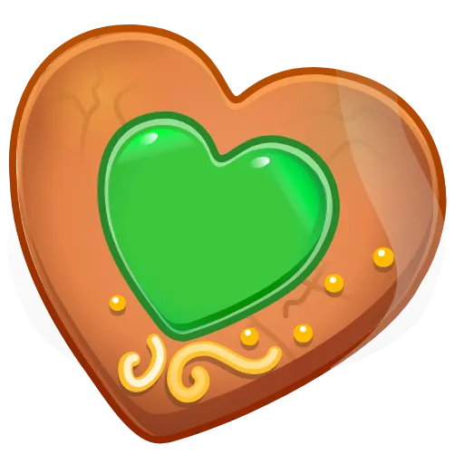 🍪 Эмодзи «Cookie Heart» для Telegram