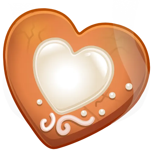 🍪 Эмодзи «Cookie Heart» для Telegram