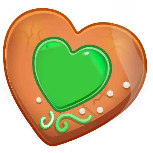 🍪 Эмодзи «Cookie Heart» для Telegram