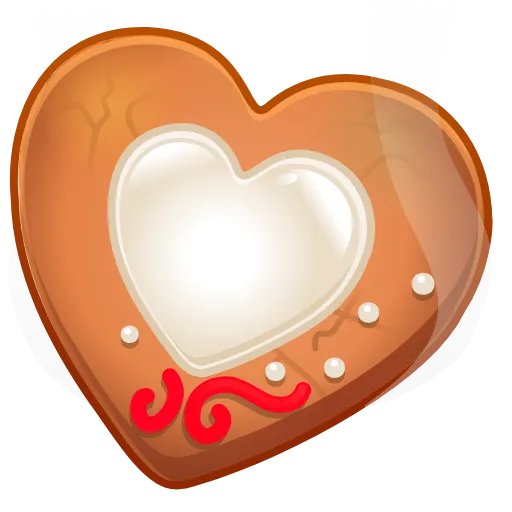 🍪 Эмодзи «Cookie Heart» для Telegram