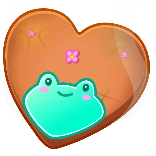 🍪 Эмодзи «Cookie Heart» для Telegram