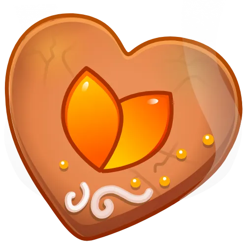 🍪 Эмодзи «Cookie Heart» для Telegram