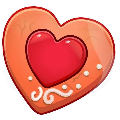 🍪 Эмодзи «Cookie Heart» для Telegram