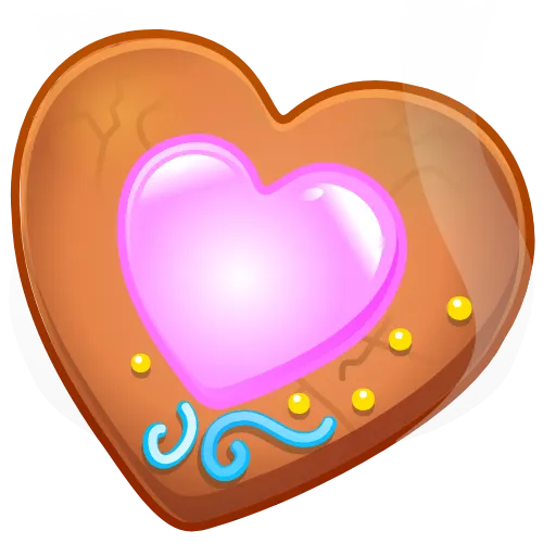 🍪 Эмодзи «Cookie Heart» для Telegram