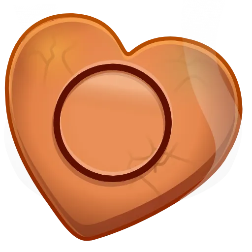 🍪 Эмодзи «Cookie Heart» для Telegram