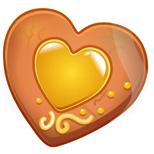 🍪 Эмодзи «Cookie Heart» для Telegram