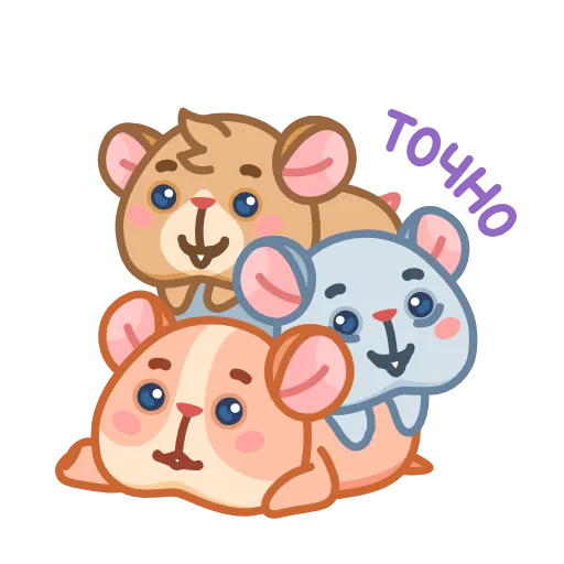 😌 Стикер «Хомячок Коржик» для Telegram