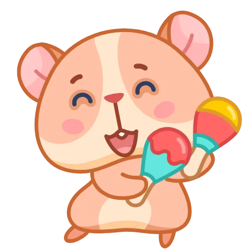 🕺 Стикер «Хомячок Коржик» для Telegram