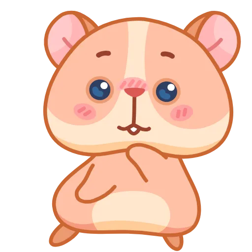 😏 Стикер «Хомячок Коржик» для Telegram
