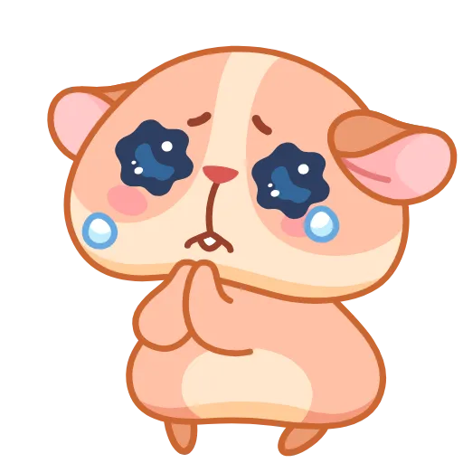 🥺 Стикер «Хомячок Коржик» для Telegram