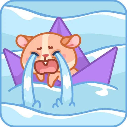 😭 Стикер «Хомячок Коржик» для Telegram